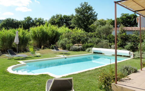 Saint Saturnin D'Apt 608: Swimming Pool, Property, Backyard, Grass, Real Estate, Yard, Leisure, House, Home, Shade