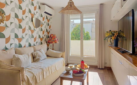 Saint Cyr sur Mer les Lecques 120: Balkon, Beits, Kamerplant, Buitenmeubels, Bloempot