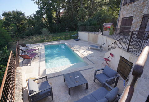 Lou Lann Vras: Swimming Pool, Outdoor Furniture, Furniture, Composite Material, Resort, Sunlounger, Chair, Umbrella, Flagstone, Shade