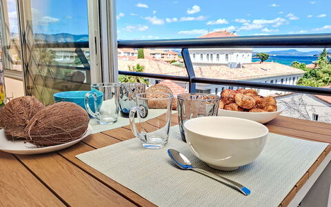 La Croisette: Mare, Costa, Spiaggia, Oceano, Shade, Balcone, Plank, Mobili Da Esterno