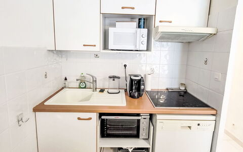 Palmier: Controsoffitto, Cucina, Elettrodomestico Da Cucina, Cabinetry, Lavello, Idraulico Fixture, Apparecchio Major, Lavandino Della Cucina, Interior Design, Rubinetto