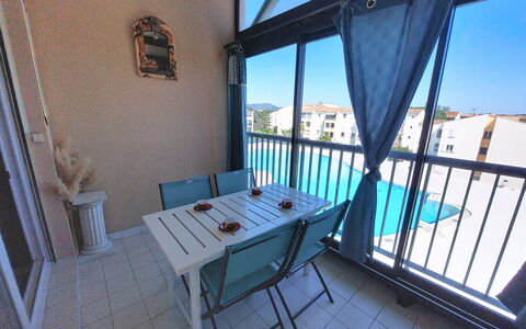 Fréjus 910: Appartamento, Balcone, Condominio, Shade, Piscina, Hotel, Marina
